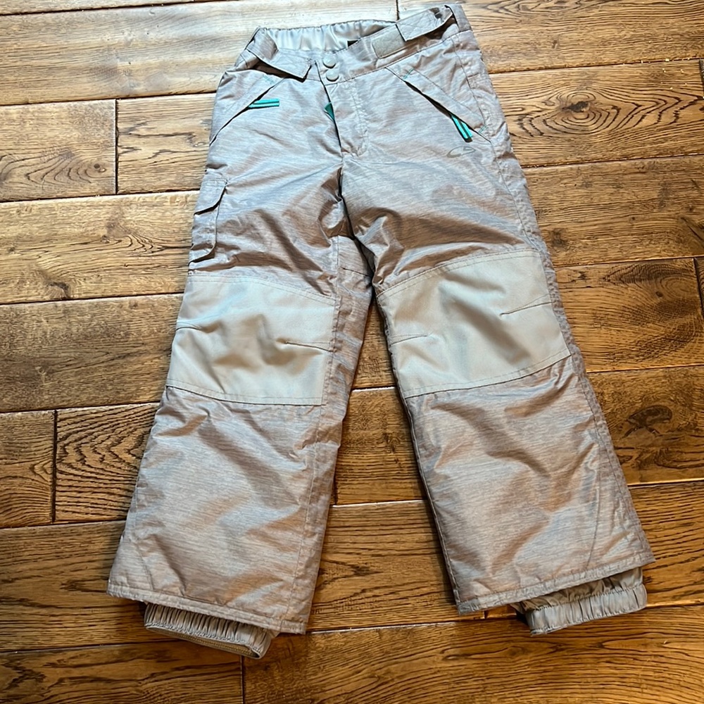 Silver/gray size XS (4-5) Champion snow pants